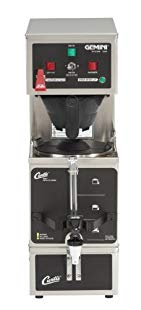 Wilbur Curtis Gemini Single Coffee Brewer, Analog, 1.0 Gal., Dual Voltage - Commercial Coffee Brewer - GEM-120A-63 (Each)