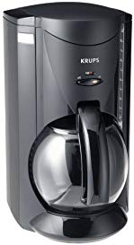 Factory-Reconditioned Krups R466-42 Crystal Arome 10-Cup Coffee Maker, Black