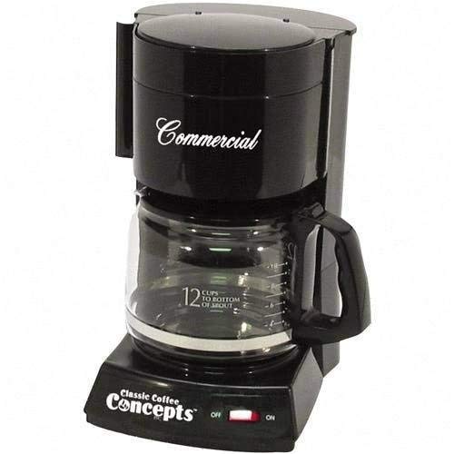 12-Cup Commercial Automatic Drip Coffee Maker, Black (CCECC123)