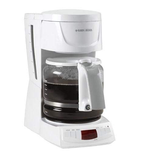 Black & Decker DLX900 12-Cup Drip Coffeemaker, White