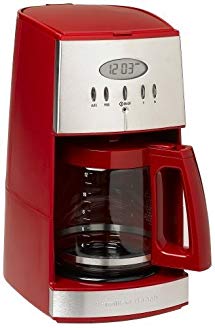 Hamilton Beach 12-Cup Coffee Maker with Glass Carafe, Ensemble Red (43253RA)