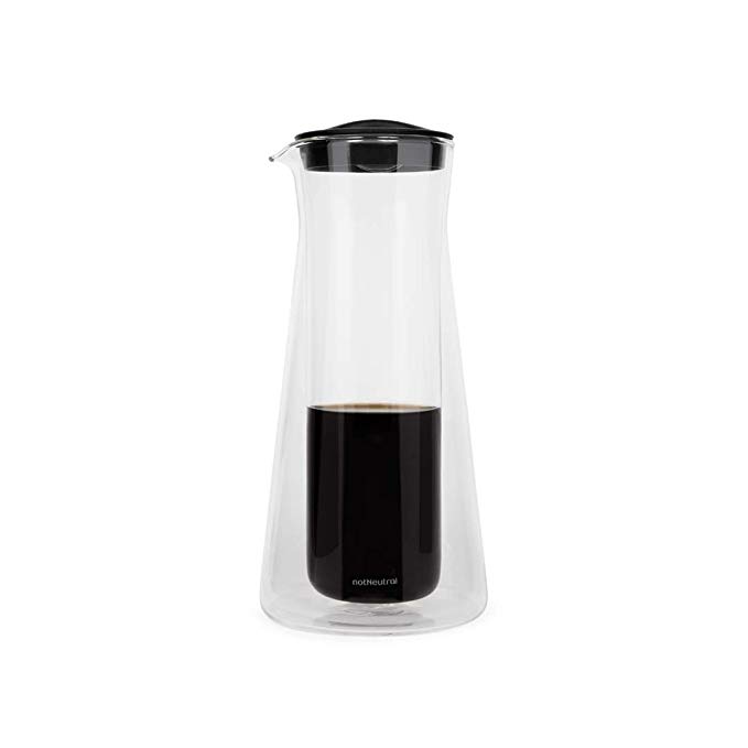 notNeutral Gino 2.5 Cup Coffee Server (20 oz) | Glass Coffee Carafe | Coffee Pot | Clear