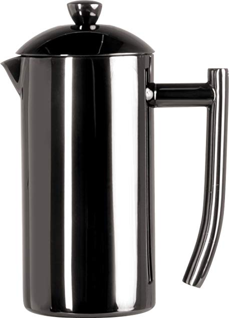 Frieling USA 153 Double Wall Stainless Steel French Press Coffee Maker, 23 Ounce, Black Metallic