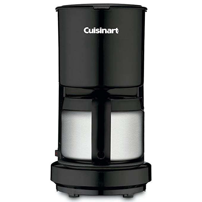 4 Cup Coffeemaker with Stainless Steel Carafe Color: Black