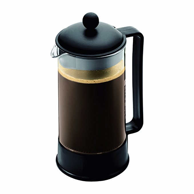 Bodum Brazil French Press Coffee Maker, 34 Ounce, 1 Liter, (8 Cup), Black