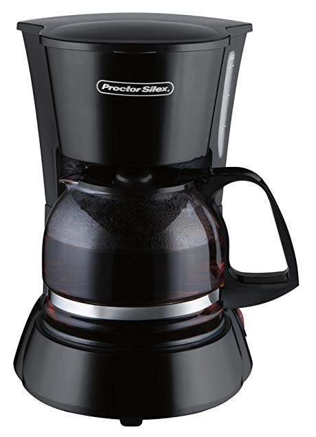 Proctor Silex 48138 4 Cup Coffeemaker, Black