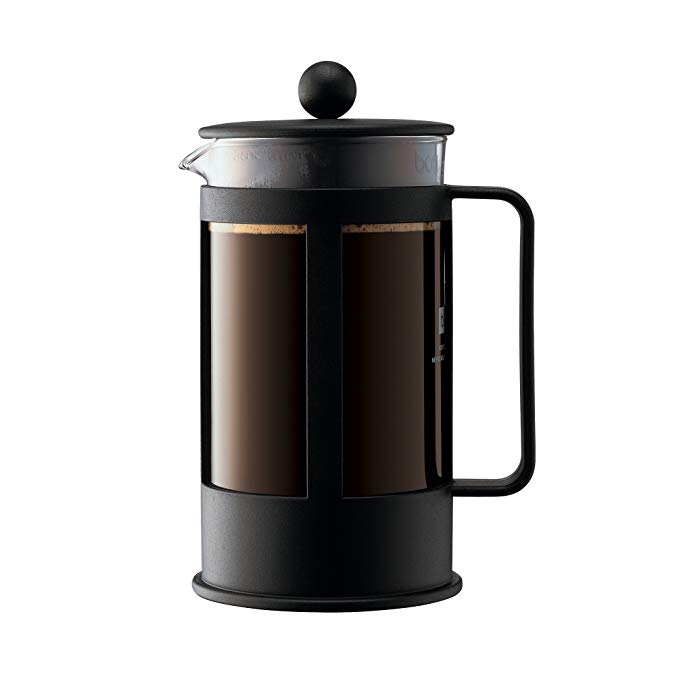 Bodum Kenya 8-Cup French Press Coffee Maker, 34-Ounce, Plastic, Black