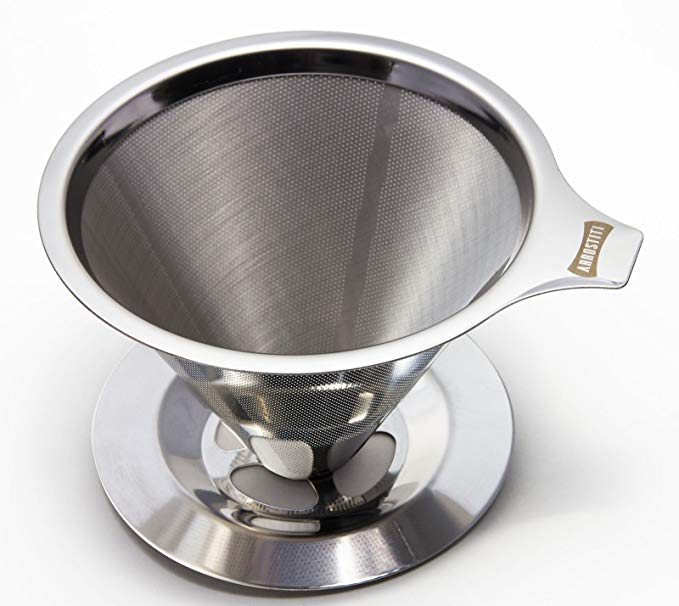 Stainless Steel Coffee Filter - Paperless & Reusable for the Best Pour Over Coffee