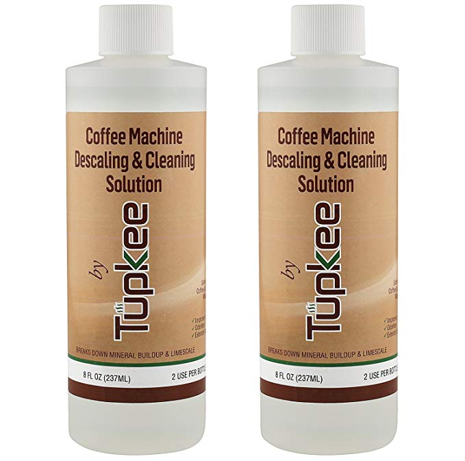 Descaling Solution Coffee Machine Descaler – Universal, For Drip Coffee Maker and Keurig Coffee Machines Descaling & Cleaning Solution, Breaks Down Mineral Buildup and Limescale - Pack of 2