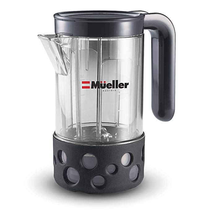 Mueller Hydro Press Best French Press Coffee and Tea Maker with Patented Pressure Extraction System Perfect for Bullet Proof Coffee, Made of Eastman Tritan TX1001 Easy Clean