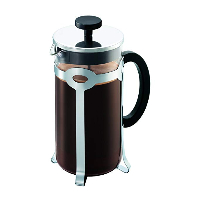 Bodum 11887-16-10 Bistro French Press Coffee Maker, 34 oz, Chrome