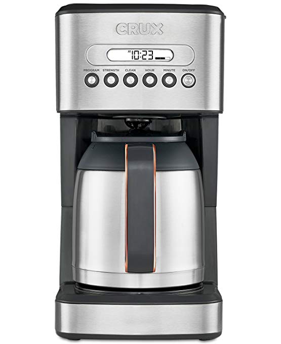 crux 10 cup thermal programmable coffee maker