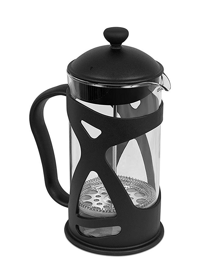 Internet's Best French Press | 1 Liter | 34 Oz | Coffee Maker Glass Body | Black