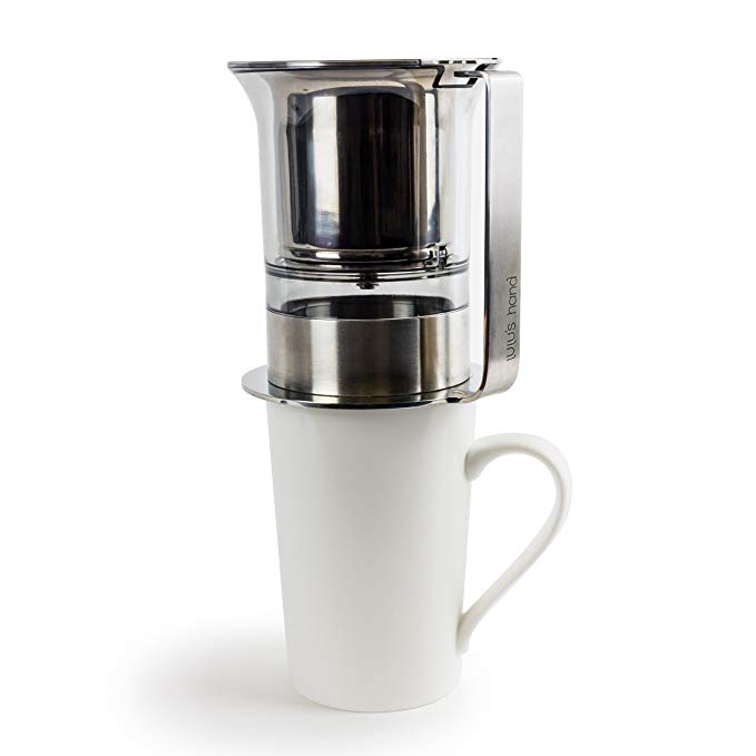 Lulu’s Hand Coffee Maker - 2-in-1 Pour-Over Coffee Kit for Drip and Immersion Brewing - French Press Alternative - Make Fresh, Flavorful Coffee in Less than 5 Minutes