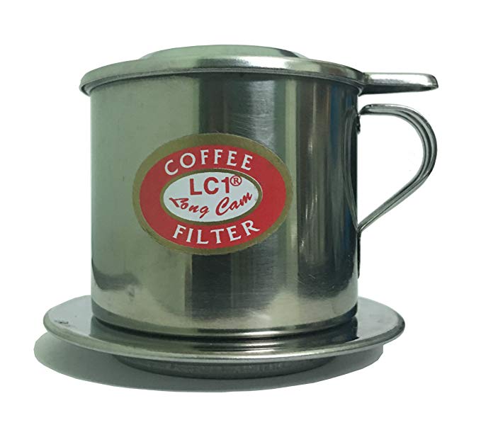 Vietnamese Coffee Filter Set, Phin To Brew A Delicious Single Serving Of Iced Cafe (Cà Ph Sữa Đá) Made In Vietnam (1, 8Q)