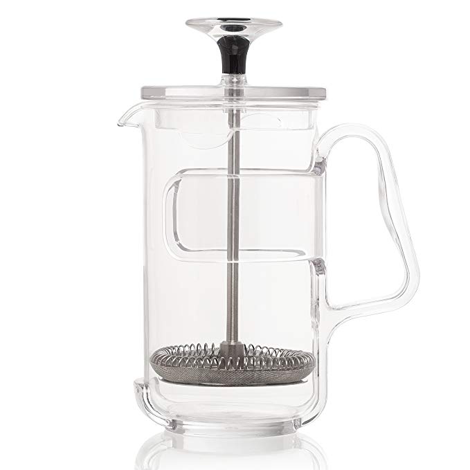 Guzzini My Kitchen Coffee/Tea Press, 3 Cup, 7-Inches, Clear Plastic Glass