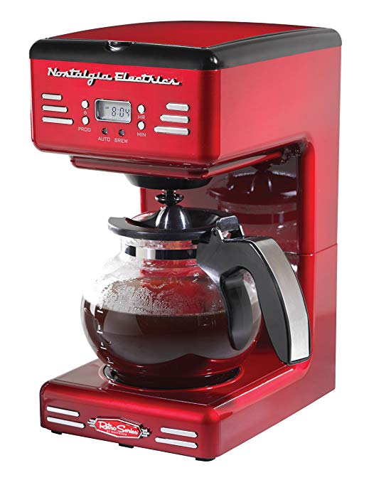 Nostalgia RCOF120 Retro 12-Cup Programmable Coffee Maker