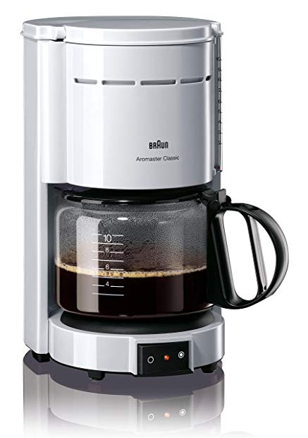 Braun KF47 WH Braun KF47 White 10-Cup Coffee Maker, 220V (Non-USA Compliant), White