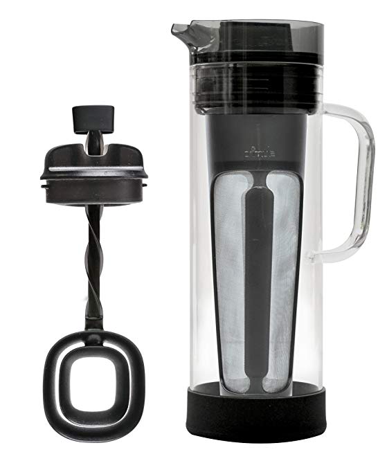 Ep Cold Brew Caraf Systm Size 1ct Ep Cold Brew Glass Carafe System W/Cold Brew Core & Mixer Gray 50 Oz