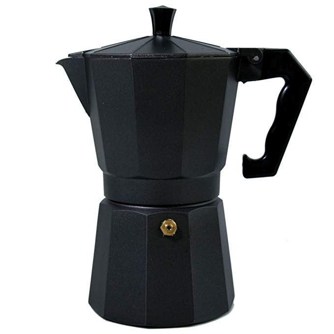 Mexican Fiesta Black Coffee and Espresso Maker, 6 Cup