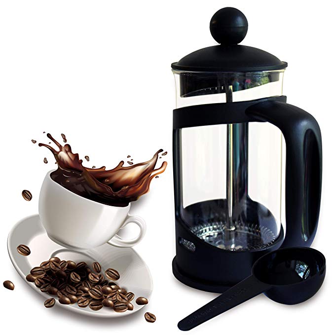 Single Serving French Press Coffee Maker. Perfect For One Mug. Comes With A Serving Spoon. Makes A Great Gift.