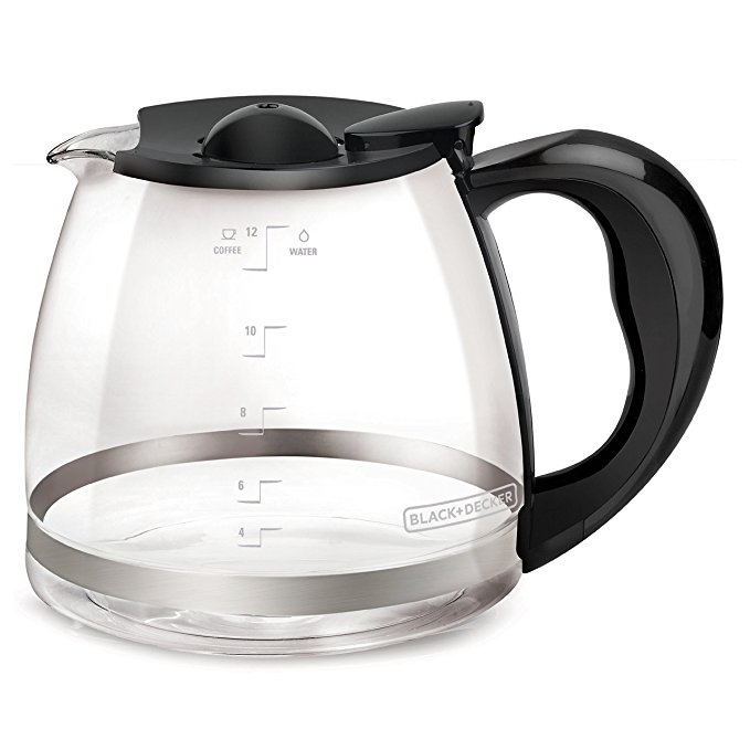 BLACK+DECKER 12-Cup Replacement Carafe with Duralife Construction, Glass, GC3000B