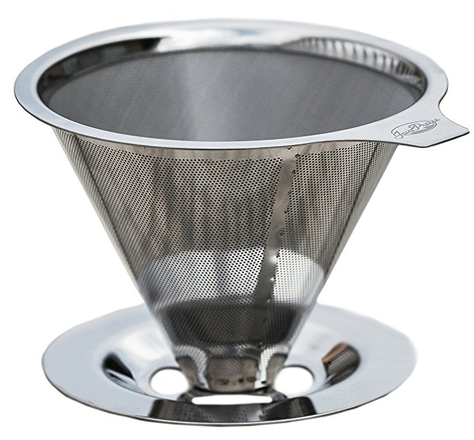 JavaPresse Pour Over Coffee Maker with Stand | Clever Hand Drip Brewer with Reusable Filter Dripper