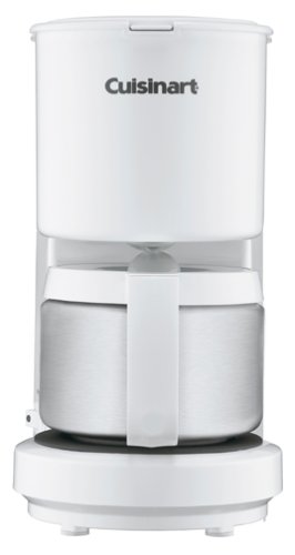 Cuisinart DCC-450 4-Cup Coffeemaker with Stainless Steel Carafe, White