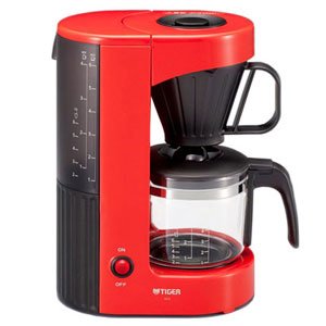 TIGER ACX-A060RH Red Cafe coffee maker for 6 cups