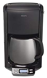 Krups FMF4-14 10-Cup Coffeemaker, Black and Stainless Steel