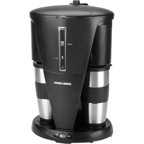 Black & Decker DDCM200 Dual Personal Coffeemaker, Black and Stainless