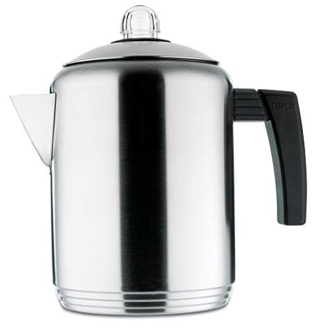 Copco Brushed 4 to 8-Cup Stainless Steel Stovetop Percolator