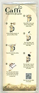 Caffi Paper Coffee Filters for 4 to 8 Cup French Press - 4 Packages