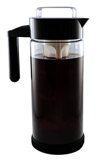 3 in 1 Cold Brew Iced Coffee Maker with Non-Slip Base | Iced Tea Maker | Fruit Infusion Pitcher |