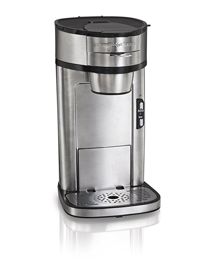 Hamilton Beach 49981A The Scoop Single-Serve Coffee Maker, Stainless Steel