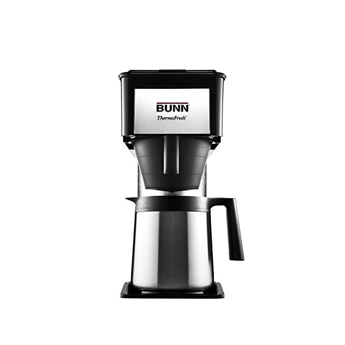 BUNN BTX-B(D) ThermoFresh High Altitude 10-Cup Home Thermal Carafe Coffee Brewer, Black