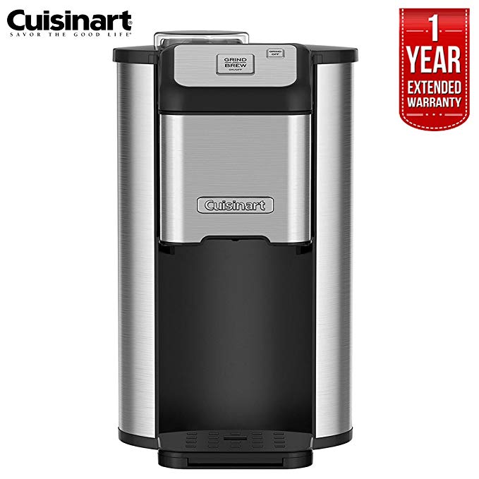 Cuisinart DGB-1FR Single Cup Grind and Brew Ground Coffee Maker (Certified Refurbished) with 1 Year Extended Warranty