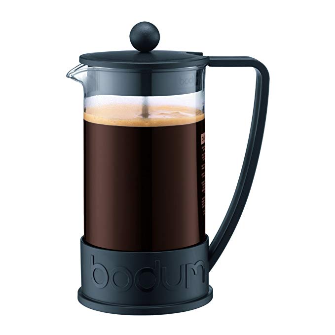 Bodum Brazil French Press Coffee Maker, 34 Ounce, 1 Liter, (8 Cup), Black