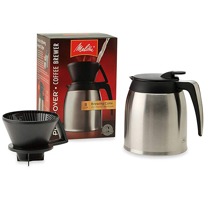 Melitta Thermal Stainless Steel 10-Cup Pour Over Coffee Maker