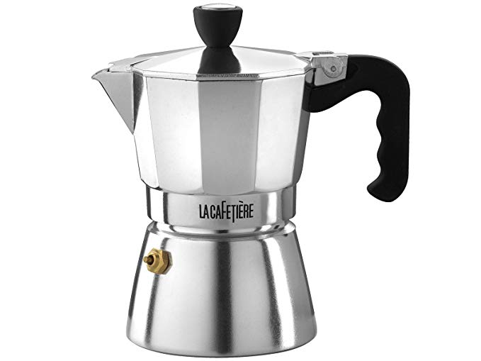 LaCafetiere Stovetop Espresso, Classic Polished, 3 Cup