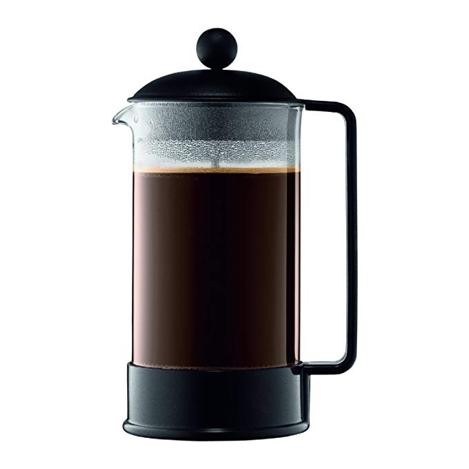 Bodum Brazil 8-Cup French Press Coffee Maker, 34-Ounce, Black