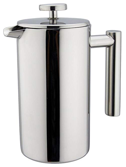 YAMO Premium Coffee French Press - Best Selling Double Wall Stainless Steel French Coffee Press, 1 Liter