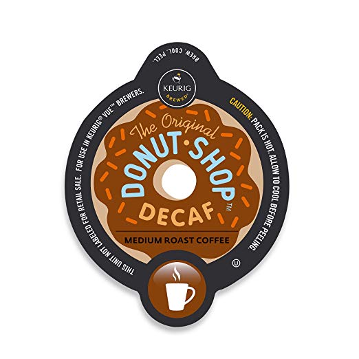 Coffee People Donut Shop Decaf Extra Bold, Vue Cup Portion Pack for Keurig Vue Brewing Systems (96 Count)