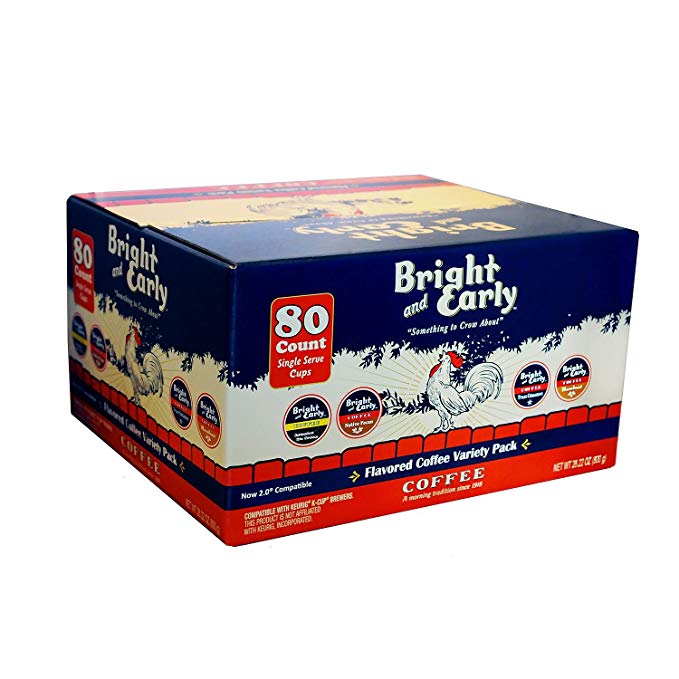 Flavored Coffee Variety, Single Serve (80 ct.) by Bright and Early