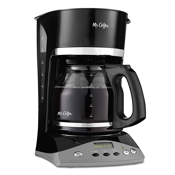 Mr. Coffee Simple Brew 12-Cup Programmable Coffee Maker, Black