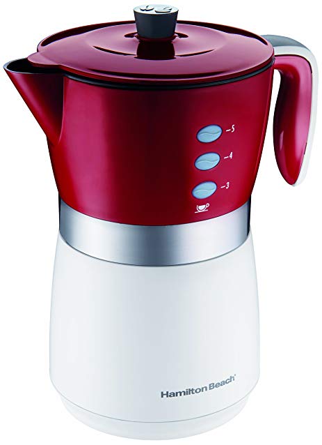 Hamilton Beach 43700 5-Cup Personal Coffee Brewer, Red