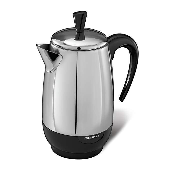 Farberware 8-Cup Percolator, Stainless Steel, FCP280