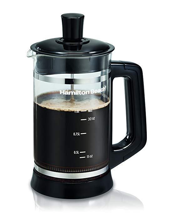 Hamilton Beach 40400 French Press with Cocoa Attachment