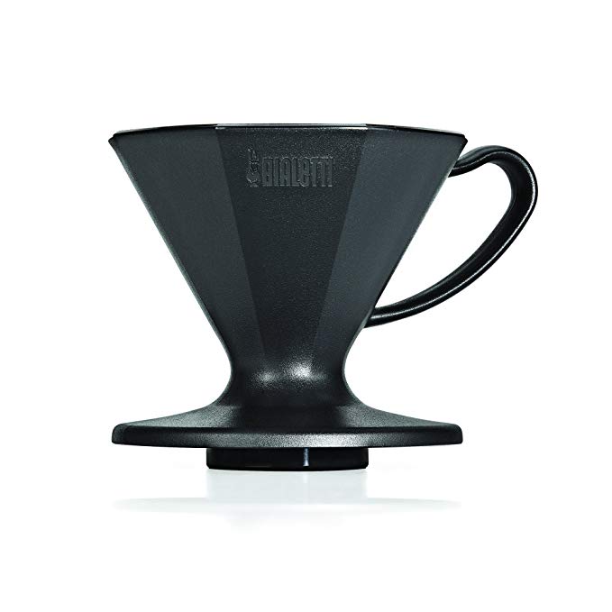 Bialetti 6751 2 Cup Plastic Pourover Coffee Dripper, Black