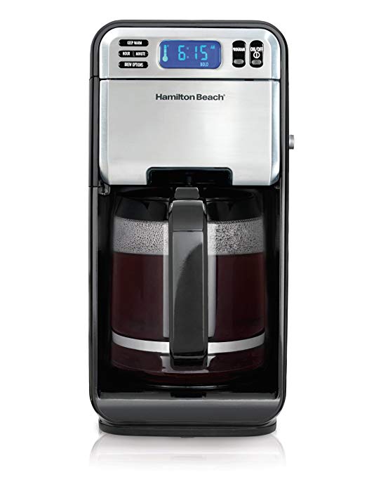 Hamilton Beach 12-Cup Digital Coffee Maker, Stainless Steel (46201) (Discontinued Model)